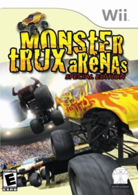 Monster Trux Arenas Wii  box art
